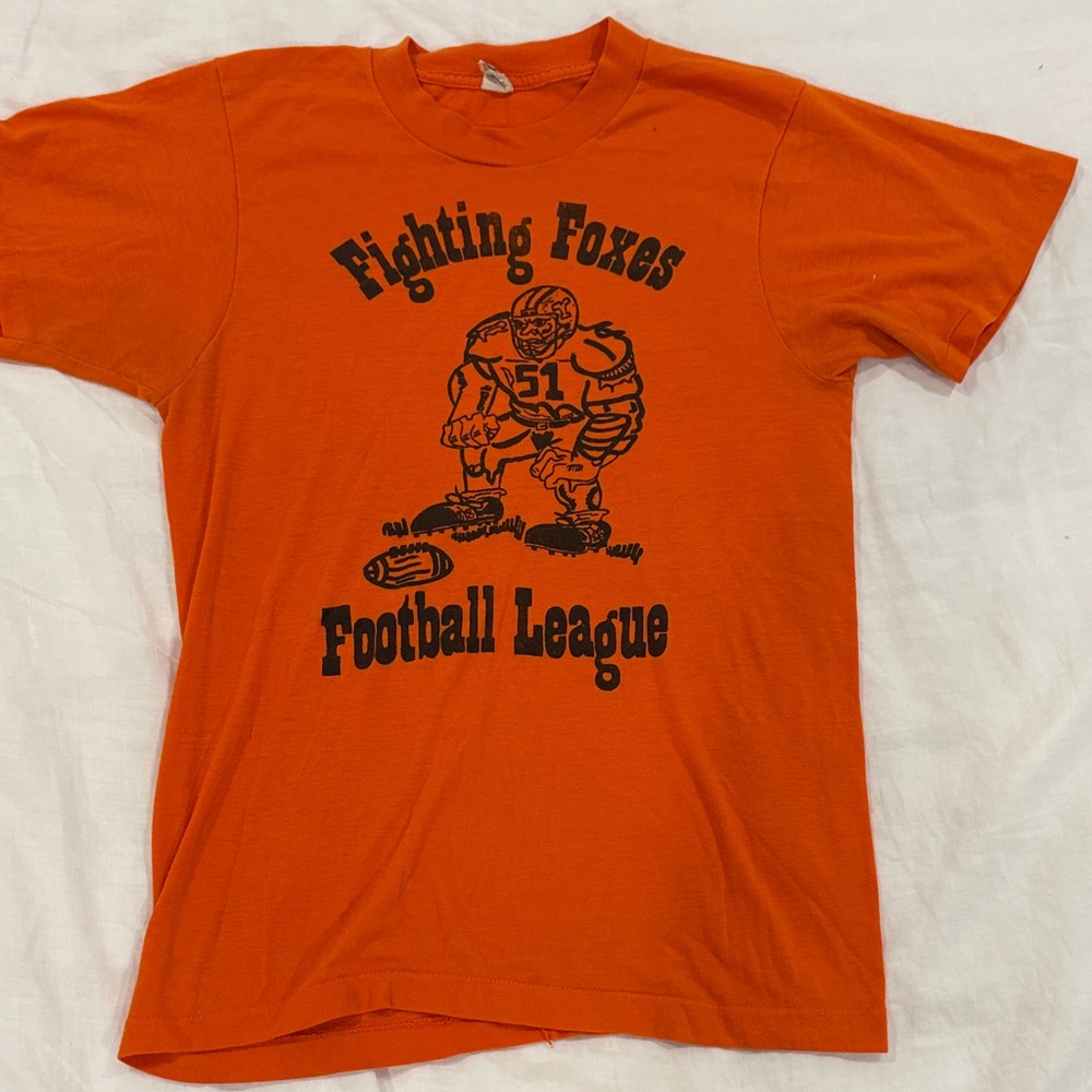 Orange Graphic Tee - Fighting Foxes Football League